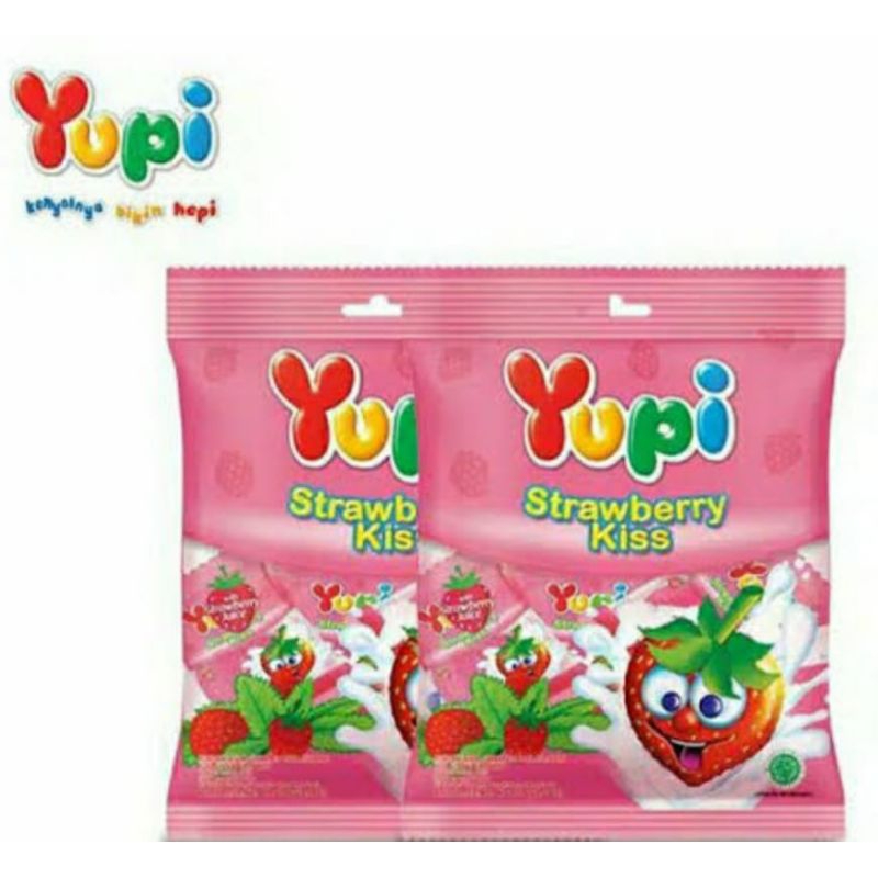 

permen yupi fungum strawberry millymoos