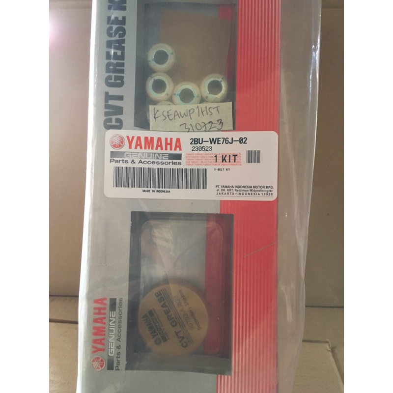 V BELT SET YAMAHA ASLI 100% 2BU-WE76J-00 XRIDE 115
