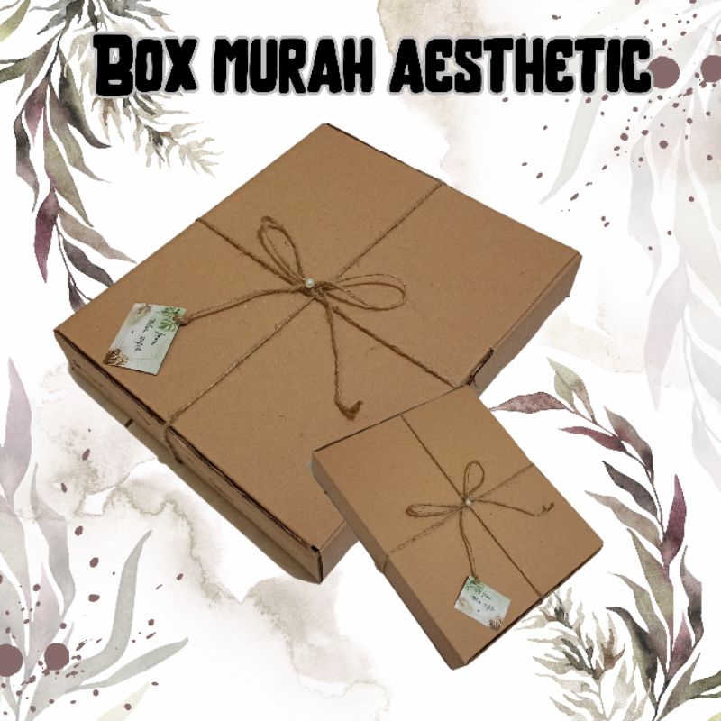 

box gift aesthetic murah 25x25, 15x20