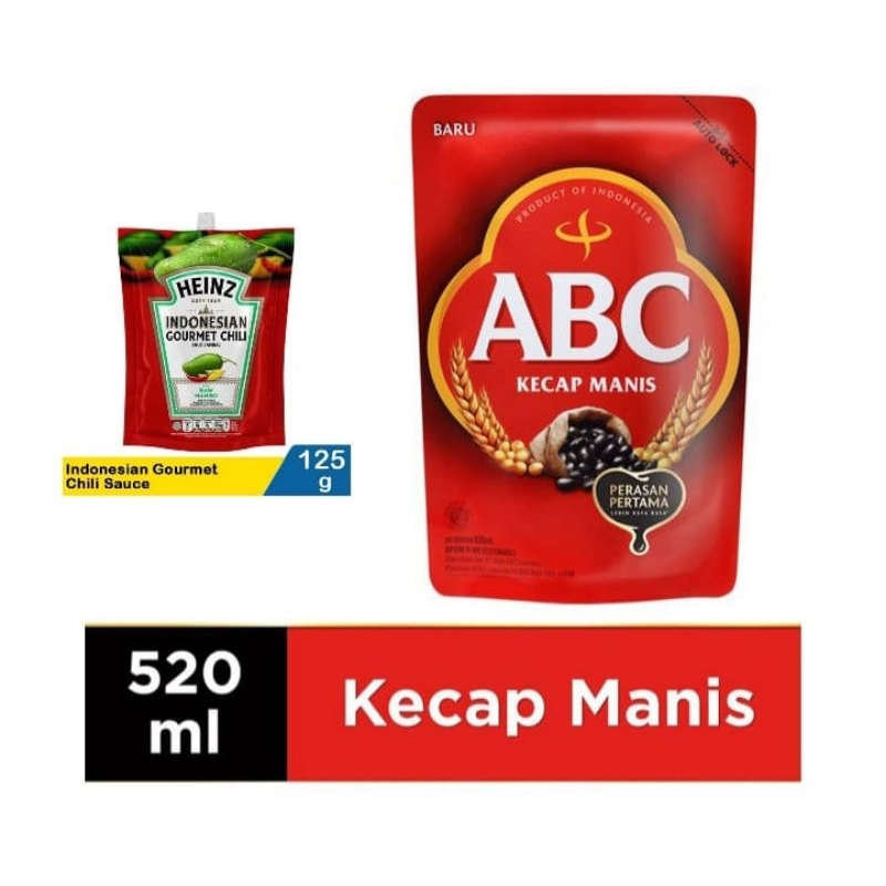 

bundle hemat kecap abc 550ml + abc saus ambal 125gr