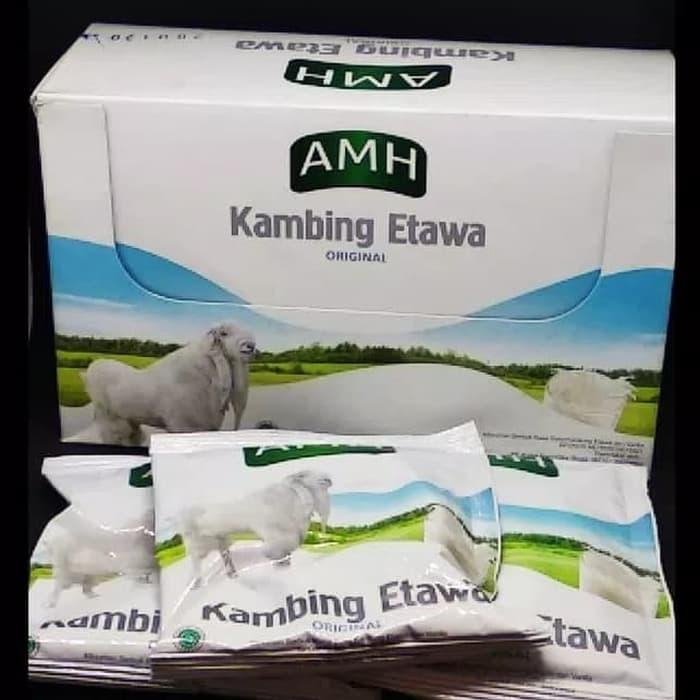 

AMH Etawa Full Cream Susu Kambing etawa, ettawa isi 10 saset Sumber nutrisi atau gizi yang kaya Lemak baik, Protein, Enzim, Mineral dan Vitamin.