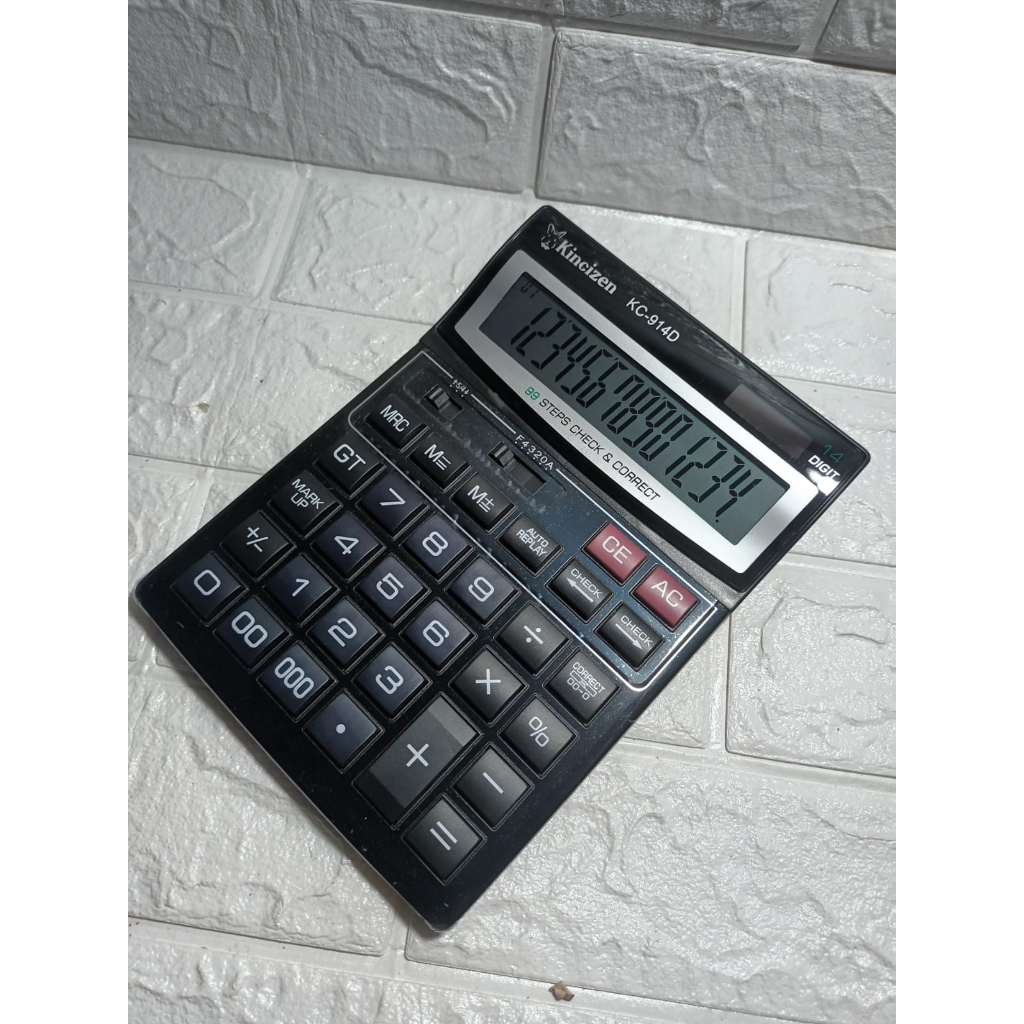 

kalkulator - calculator dagang 14 digit - 914