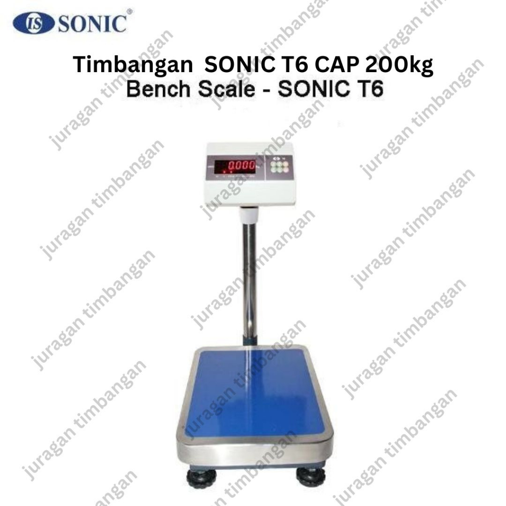 Timbangan Duduk Digital industri dan Expedisi SONIC T6 CAP 200kg/ Timbangan Duduk/ Timbangan Industr