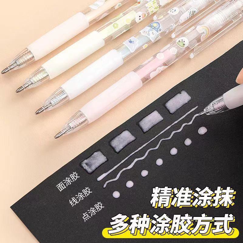 

Glue Pen Cair Lem Kertas DIY Warna Pastel