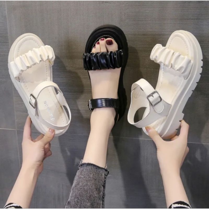 DM SHOPP - SANDAL WEDGES PLATFORM WANITA
OOTD FASHION TALI GESPER TALI KERUT AL 023