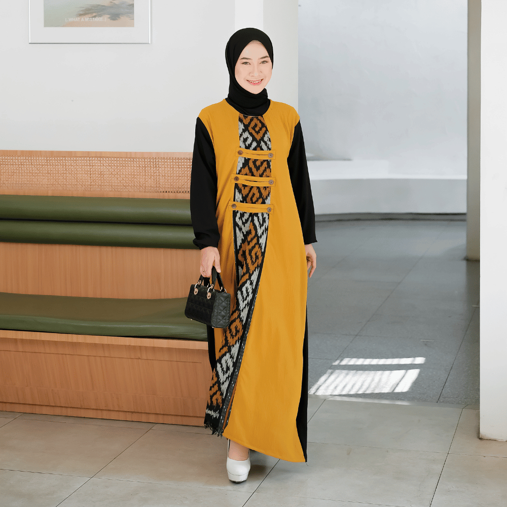 Baju Gamis Dress Kondangan Wanita Terbaru Jumbo SHIRINZEIN Amara Elegance-3