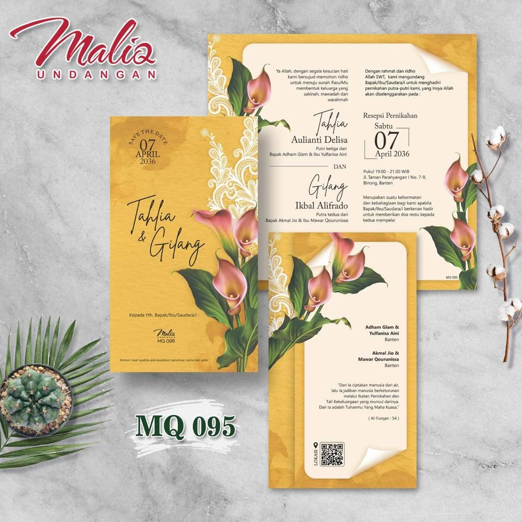 CETAK UNDANGAN PERNIKAHAN DESAIN SIMPLE ELEGAN / UNDANGAN NIKAH MURAH