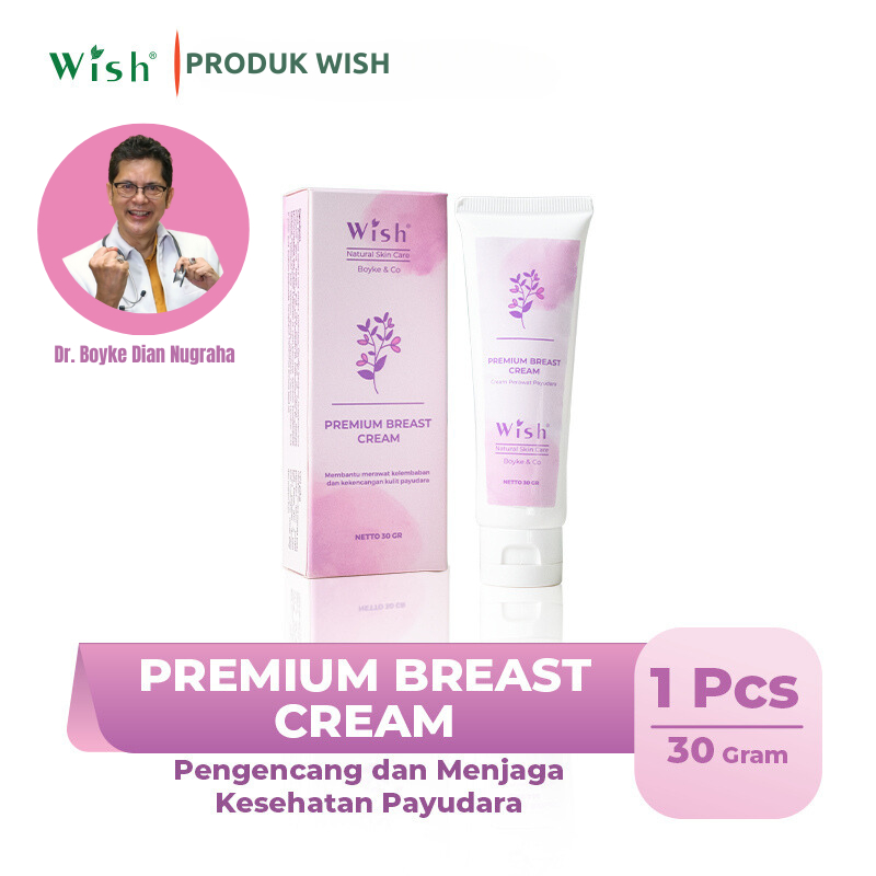 Wish Premium Breast Cream Dr Boyke Pembesar dan Pengencang Payudara 30gram