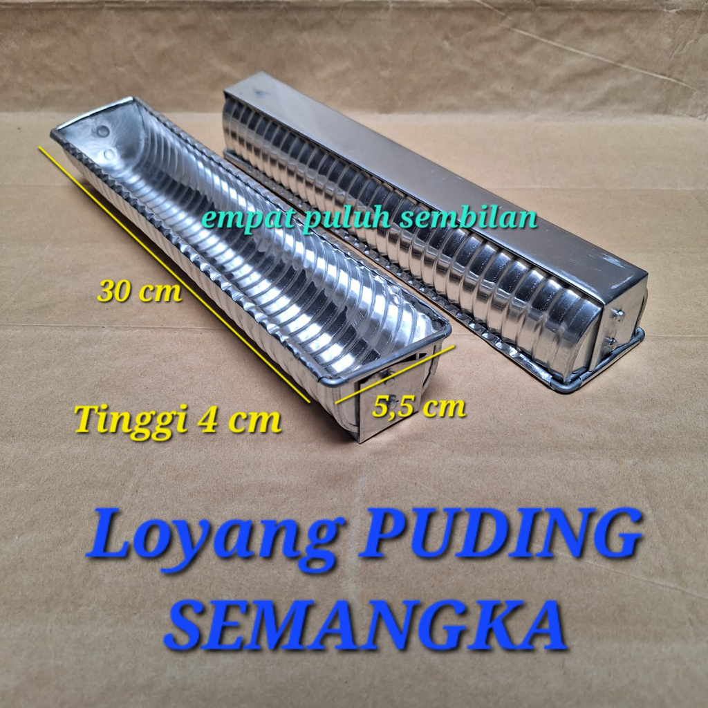 Cetakan puding kue semangka / loyang kue setengah lingkaran kecil panjang / loyang sisir