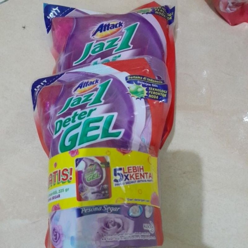 Jaz 1 DeterGel 750 gr gratis kemasan 225 gr