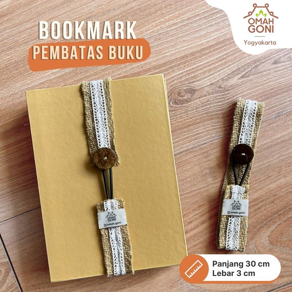 

Bookmark Rustic Vintage - Pembatas Buku Bahan Goni