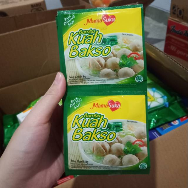 

Mamasuka Bumbu Kuah 8 Gram Bakso Sachet 8gr Rasa Daging Sapi Makanan Instant