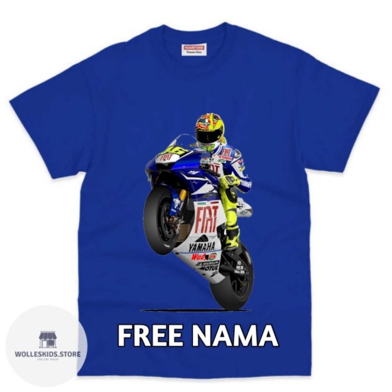 BAJU ANAK/KAOS ANAK GAMBAR MOTOR GP/FREE NAMA