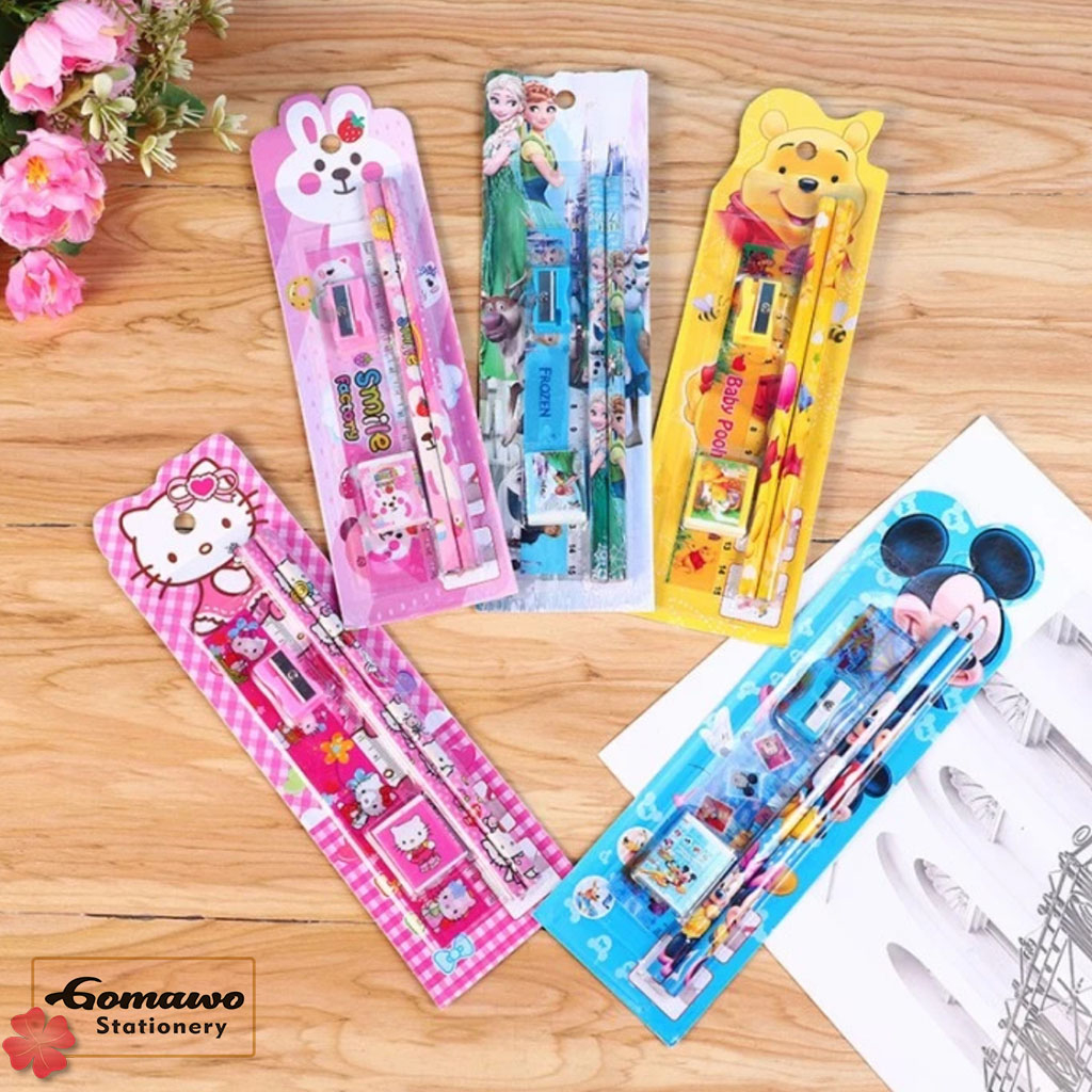 

Paket pensil Alat tulis anak sekolah Mini stationery set