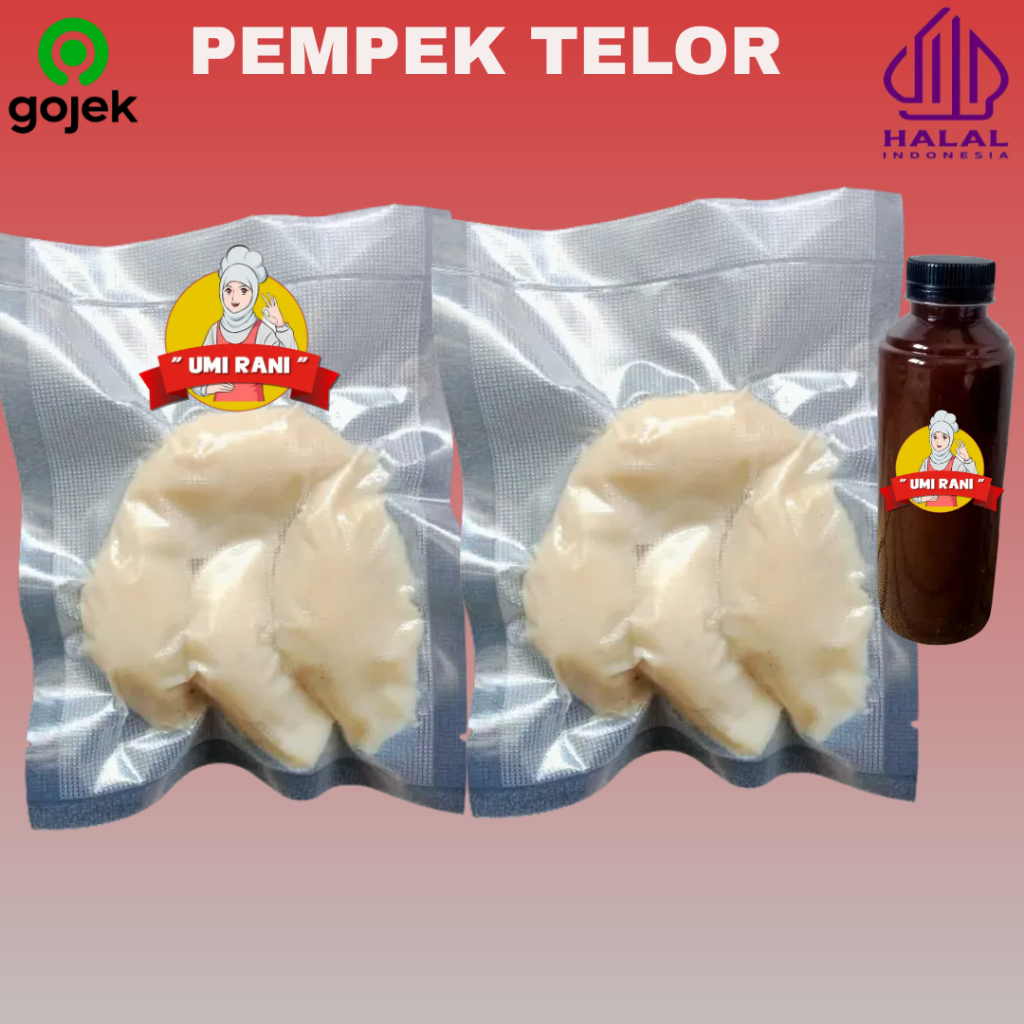 

Paket isi 10 dan 20 pempek Palembang Telor asli ikan khas empek empek palembang kapal selam adaan prozen makanan ringan cemilan gojek