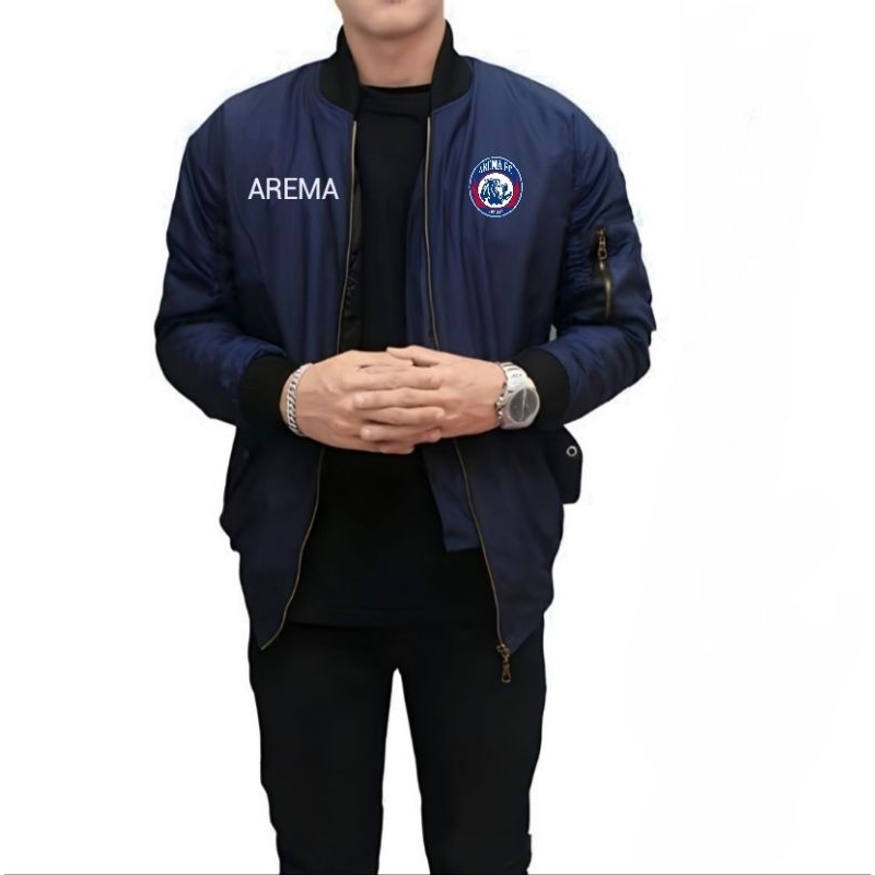 Jaket bomber arema malang