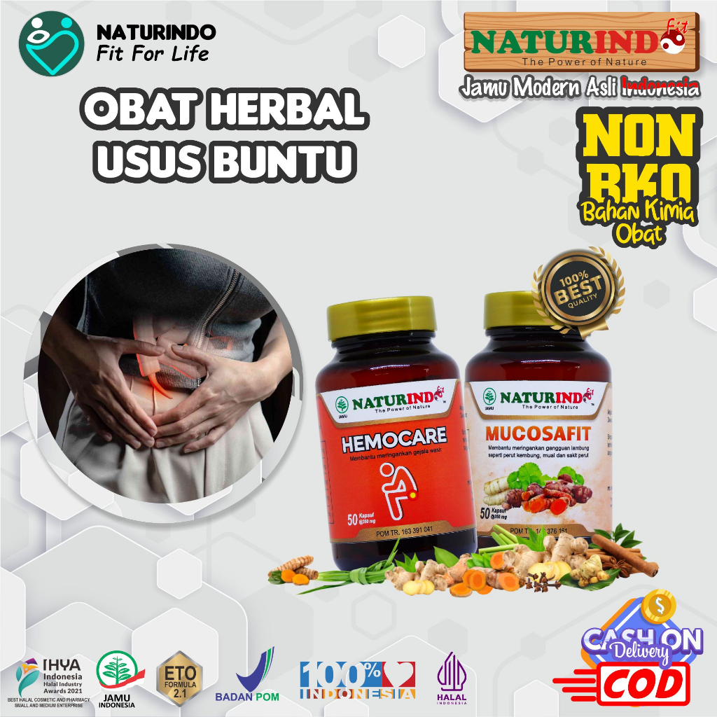 Obat Usus Buntu Hemocare Mucosafit Herbal Alami Naturindo