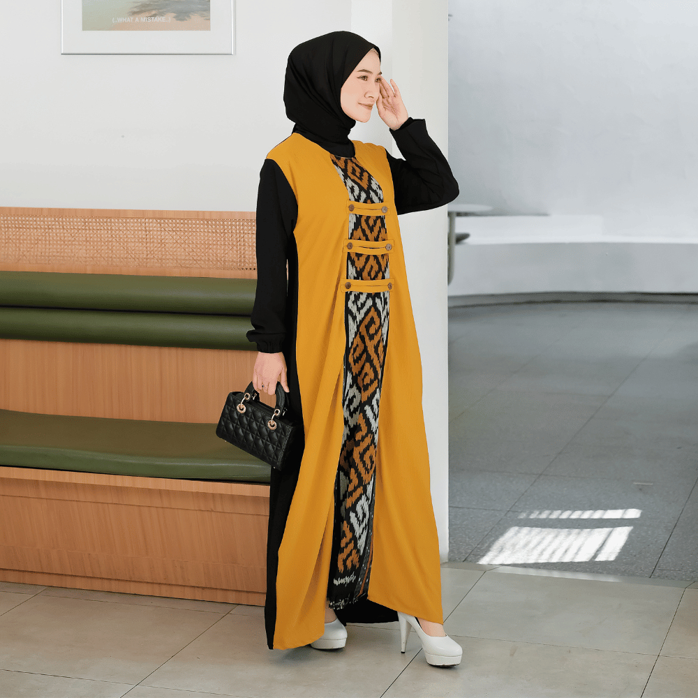 Baju Gamis Dress Kondangan Wanita Terbaru Jumbo SHIRINZEIN Amara Elegance-4