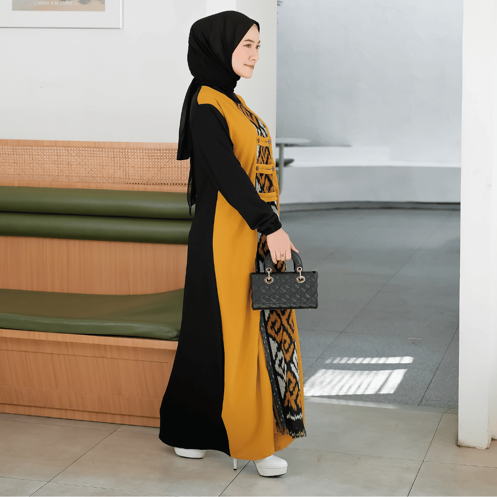 Baju Gamis Dress Kondangan Wanita Terbaru Jumbo SHIRINZEIN Amara Elegance-5