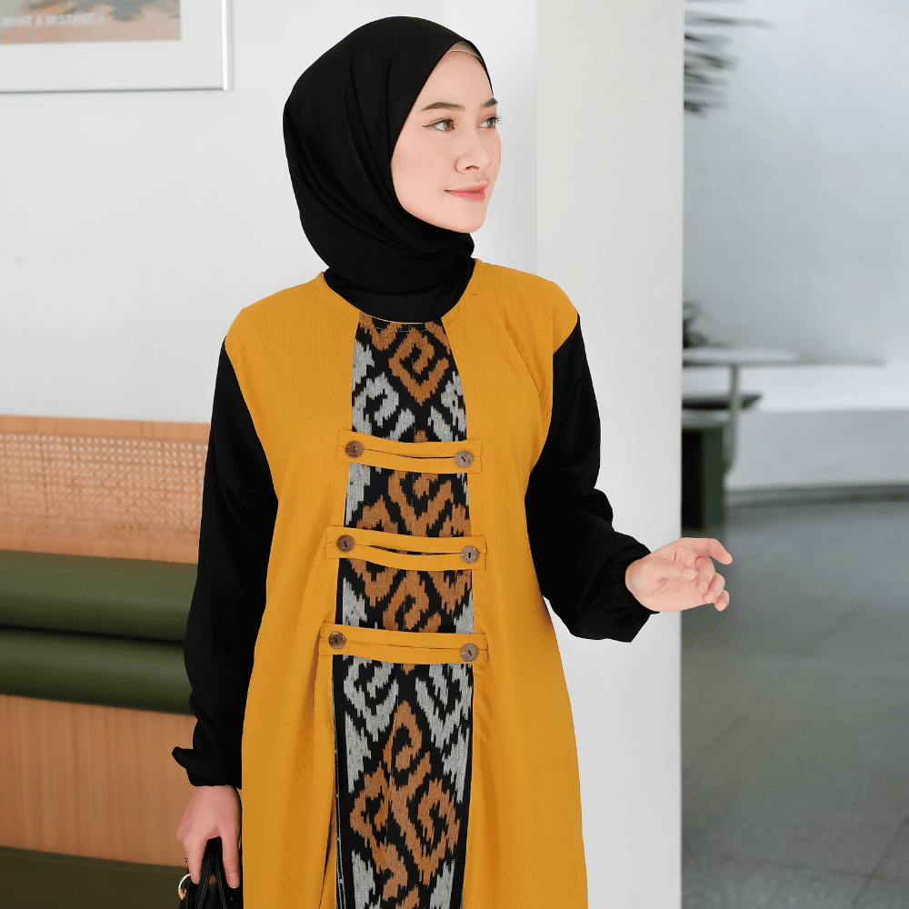 Baju Gamis Dress Kondangan Wanita Terbaru Jumbo SHIRINZEIN Amara Elegance-2