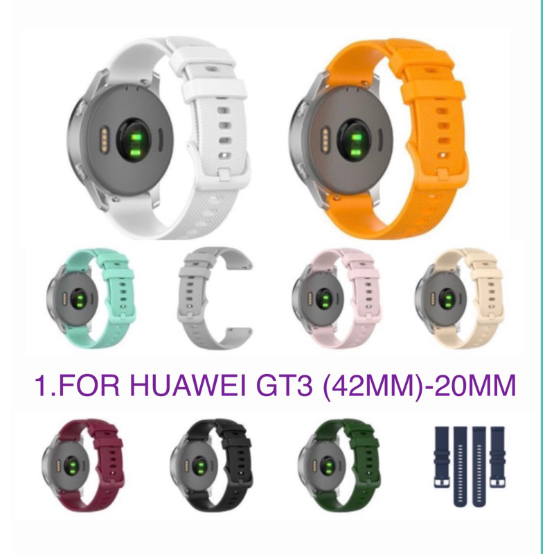 Strap/Tali Jam Smartwatch For Huawei Watch GT3 (42mm ) - 20mm Silicone