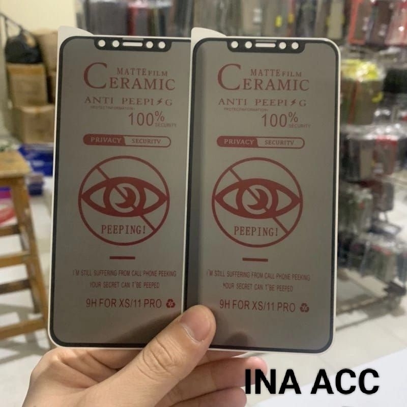 Anti Gores Spy Privacy Matte Anti Pecah iPhone 6+/Plus/7+/Plus