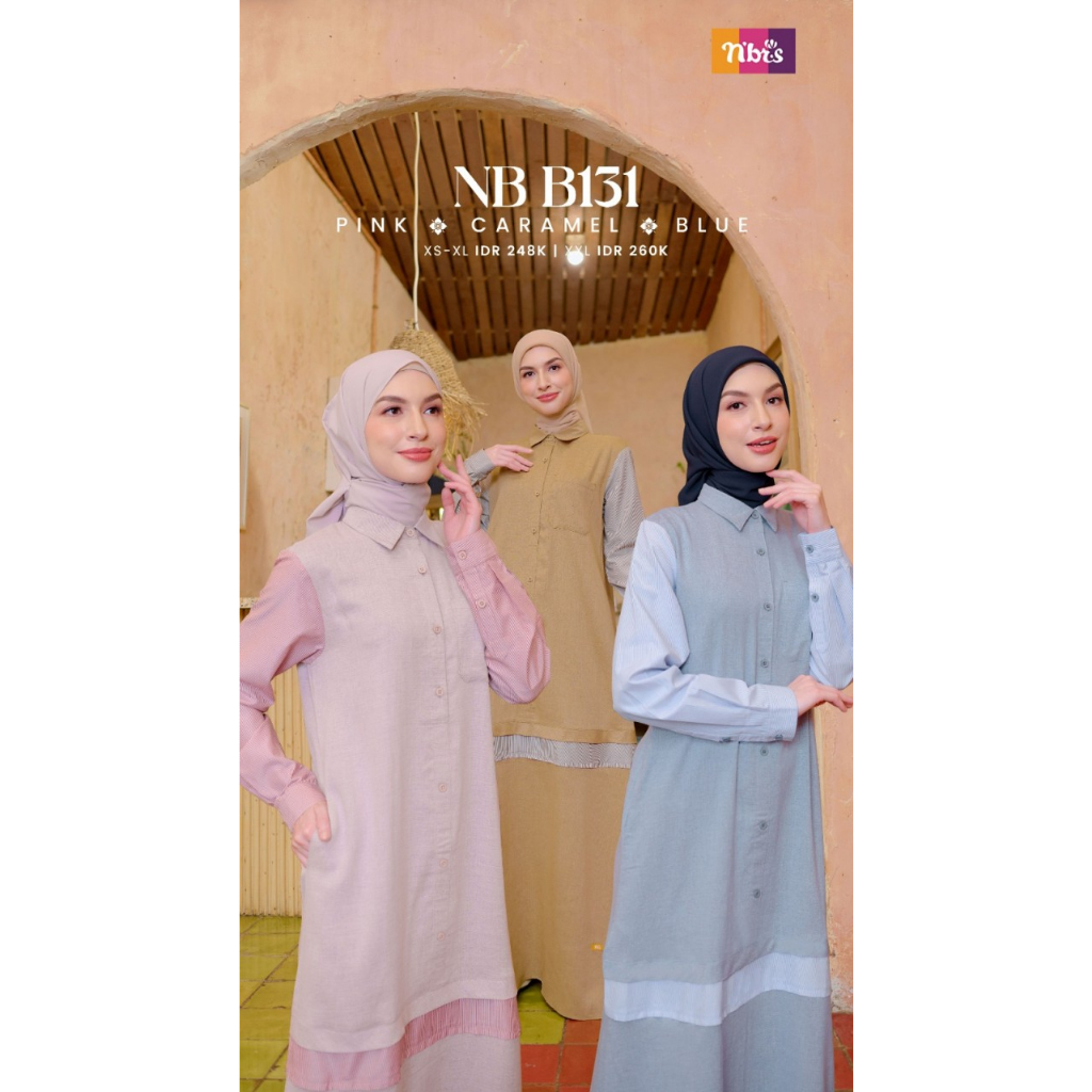 TERBARU GAMIS DEWASA NIBRAS NB B131 | GAMIS NIBRAS 2023