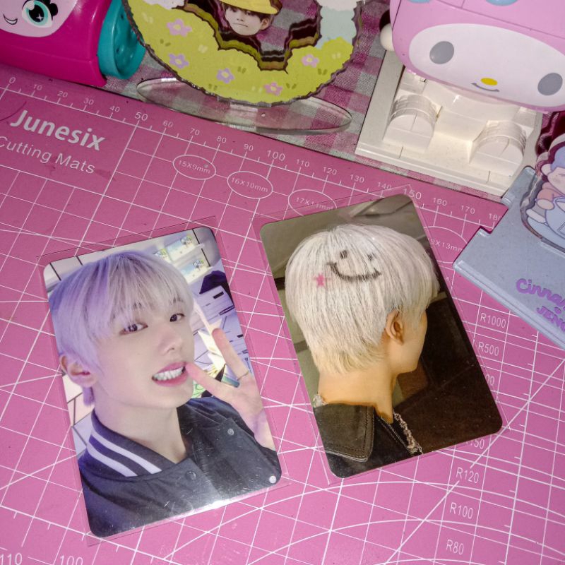 pc jisung trading card tc a ver b ver glimo glitch mode nyengir kumon