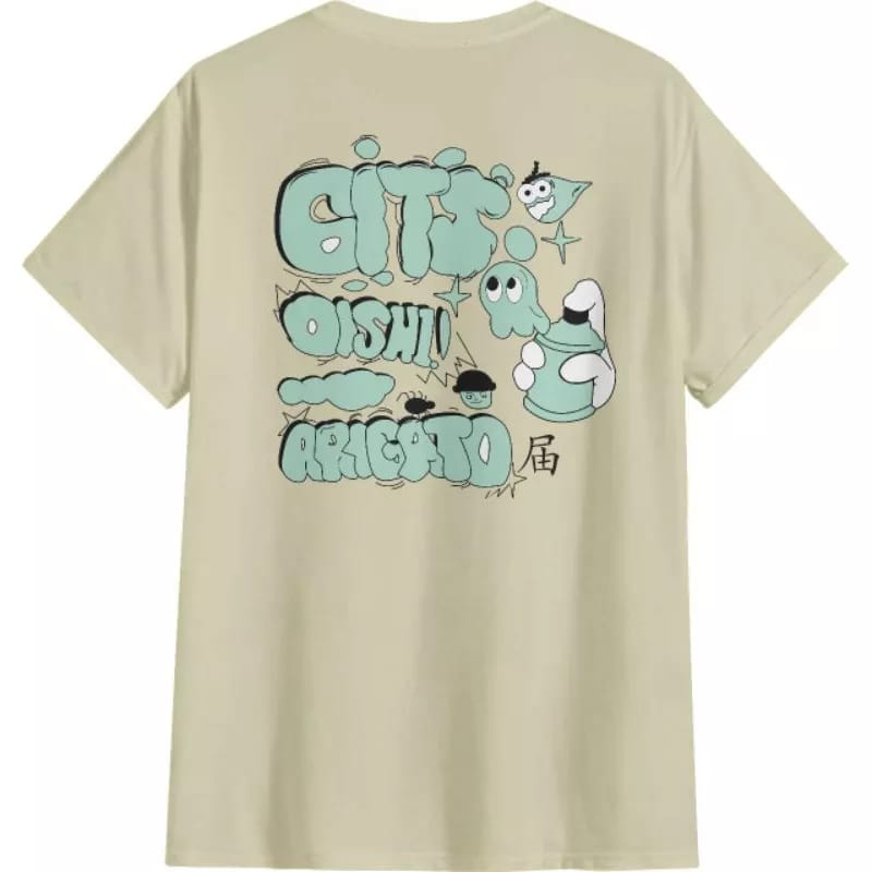 Kaos GIta Jkt48 grafity Series T-Shirt unisex | JKT48 Gita Almond Milk