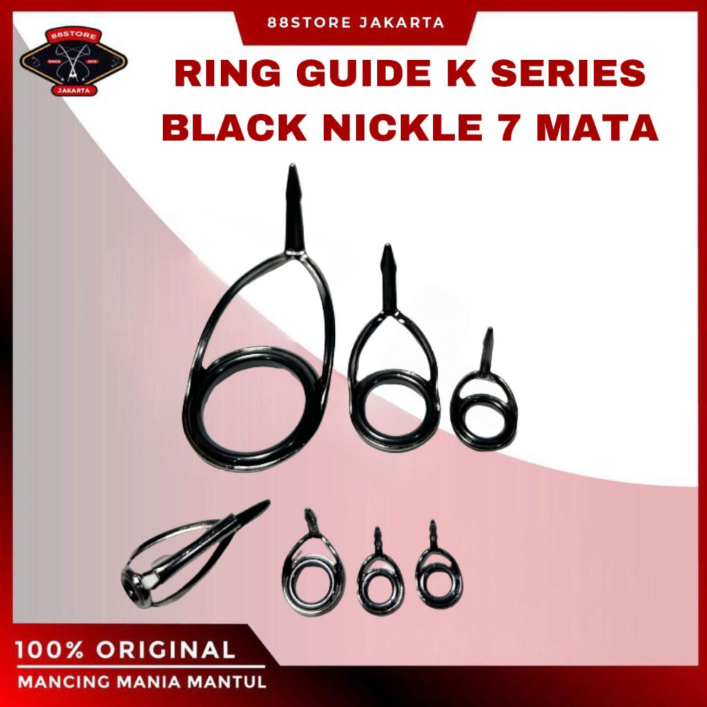 88storejakarta Liebe Ring Guide K series Spinning Non Fuji Black Nikel torzite