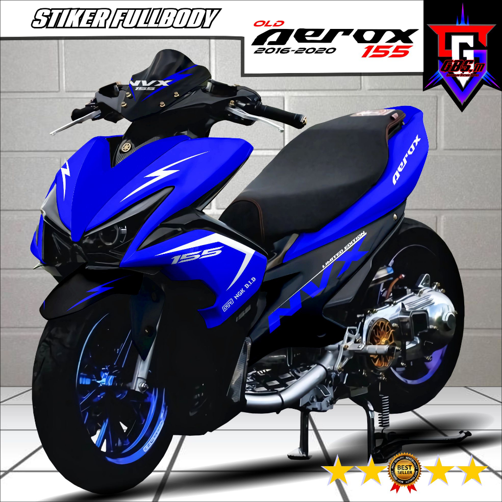 Stiker Decal Variasi Motor Aerox 155 Old Fullbody Stiker Aerox 155 Old 2016 2017 2018 2019 Full Body