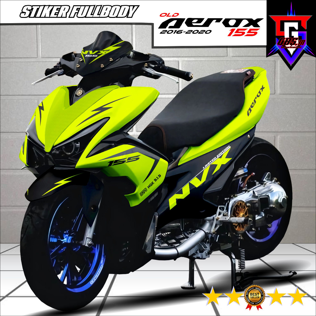 stiker decal bunglon aerox 155 old 2016 2017 2018 2019 Fullbody dekal sticker motor Fullbody