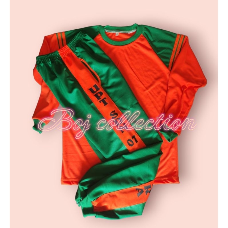 stelan kaos seragam olahraga sekolah anak SD MI