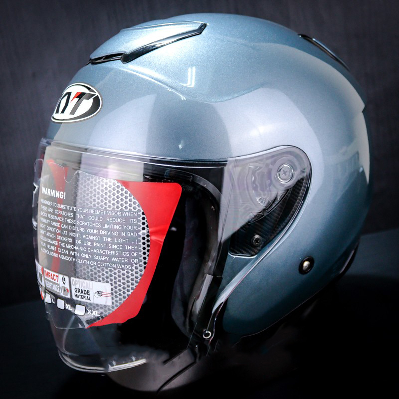 HELM KYT KYOTO SOLID ALL GREY KYOTO SINGEL VISOR