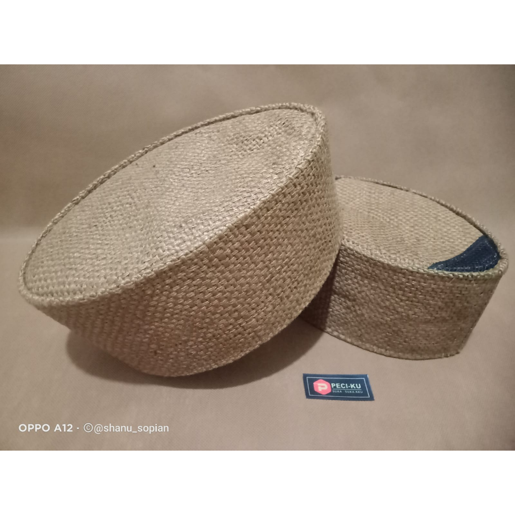peci songkok goni dewasa dan anak anak/peci goni casual by peciku