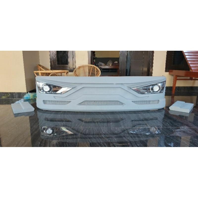 Bemper truk canter / elf giga foglamp sigra
