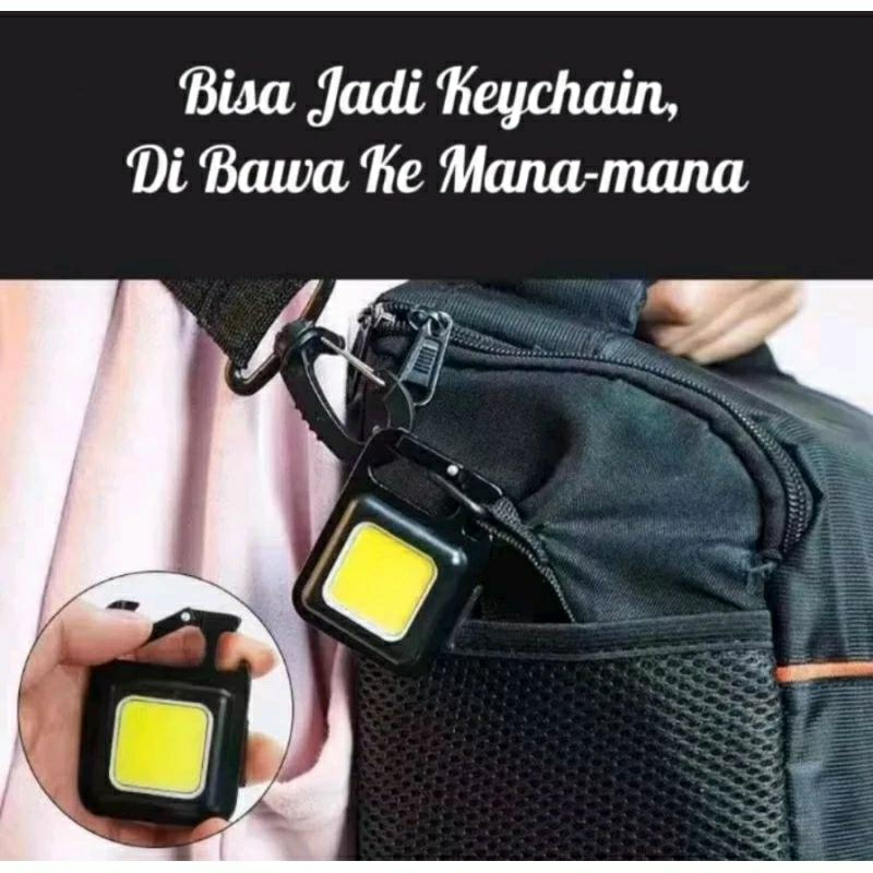 LAMPU LED EMERGENCY KEYCHAIN MULTIFUNGSI / LAMPU CAMPING CAS USB
