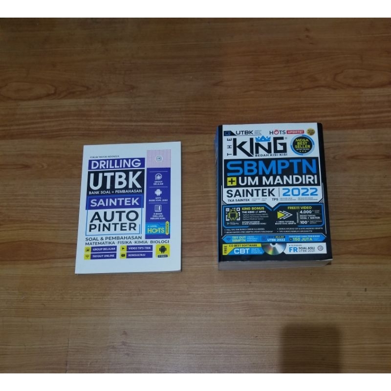 Buku UTBK The King SBMPTN UM Mandiri TPS TKA Saintek 2022 (Drilling UTBK Bank Soal Pembahasan Sainte