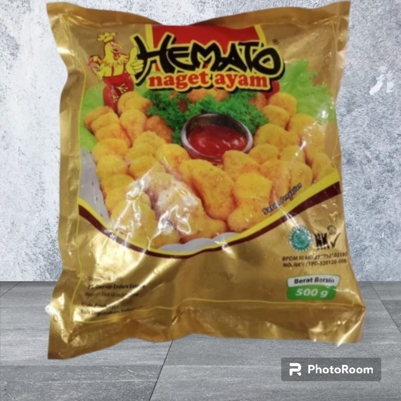 

HEMATO Nugget Ayam Gold Kemasan Gold Berat Isi 500gr