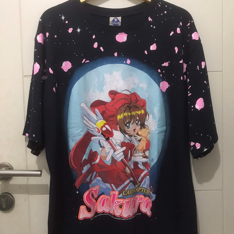 kaos kartun anime Cardcaptor Sakura bootleg big print AOP limited