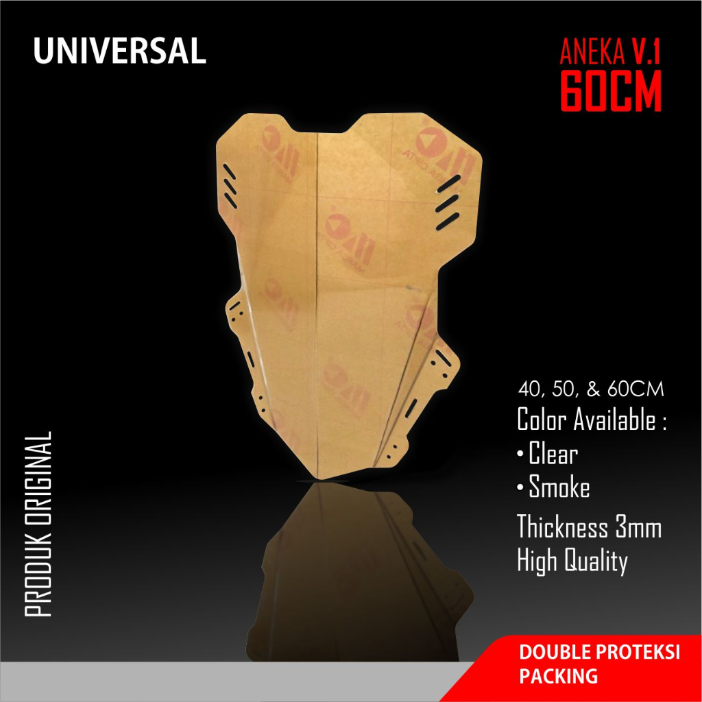 WINDSHIELD TINGGI 60CM UNIVERSAL VISOR CUSTOM nmax adv lexi dll konsep Touring