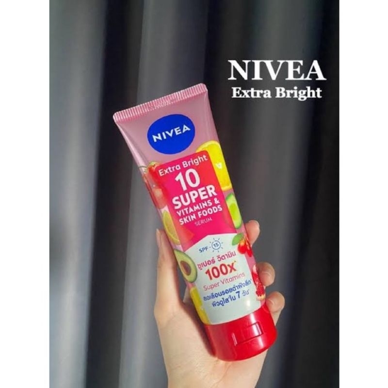 Nivea Extra Bright Super C Body Lotion Whitening Thailand Ori 180ml