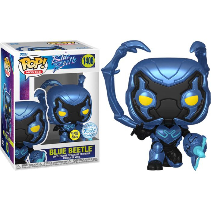 Funko Pop Original DC Movies - Blue Beetle Blue Beetle (Glow in The Dark)