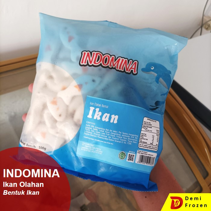 

INDOMINA BENTUK IKAN 500GR OLAHAN IKAN BASO BAKSO FROZEN