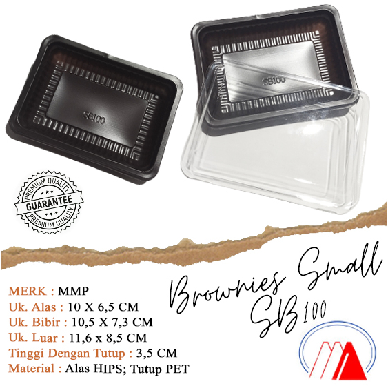 [50 SET] MIKA BROWNIES S / SB 100 / mika brownies kecil / small brownies 100 / mika kue / Mika Kue K