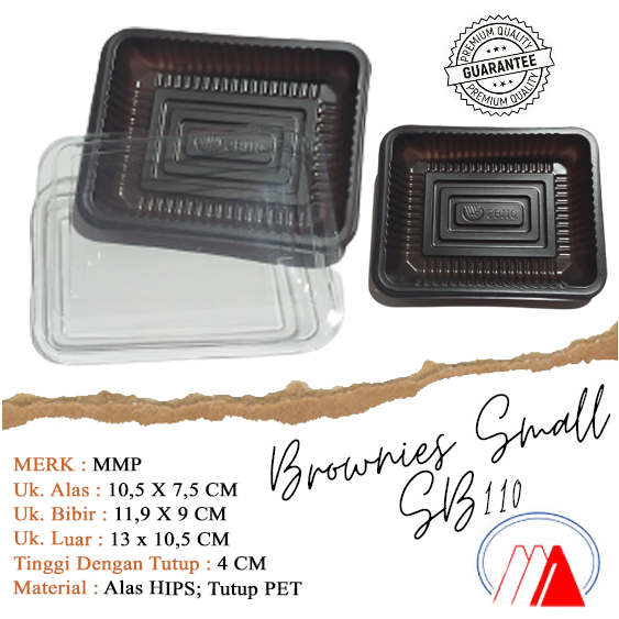 [50 SET] MIKA BROWNIES S / SB 110 / mika brownies kecil / small brownies 110 / mika kue / Tray Sushi
