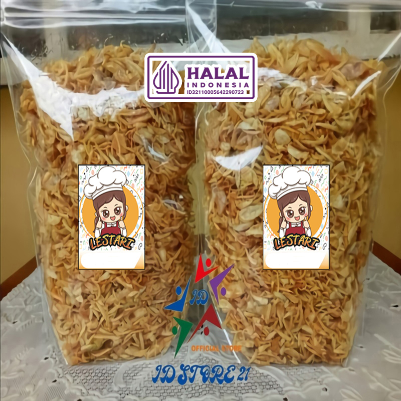 

BAWANG GORENG LESTARI 1KG TANPA CAMPUR Banyak TEPUNG HALAL