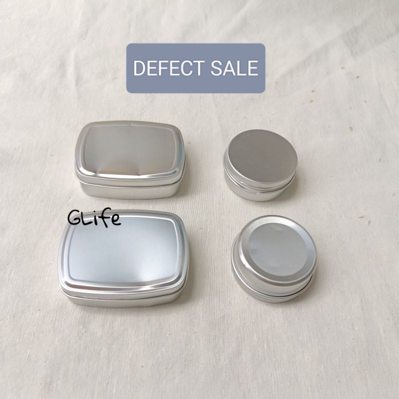 DEFECT SALE Kaleng Aluminium Kaleng Pomade BATU APUNG SCRUB KAKI DEFECT