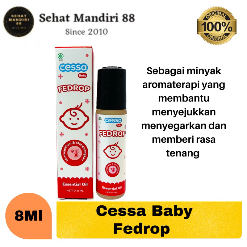 Cessa Essential Oil Baby Fedrop 8 Ml - Cessa Baby Merah
