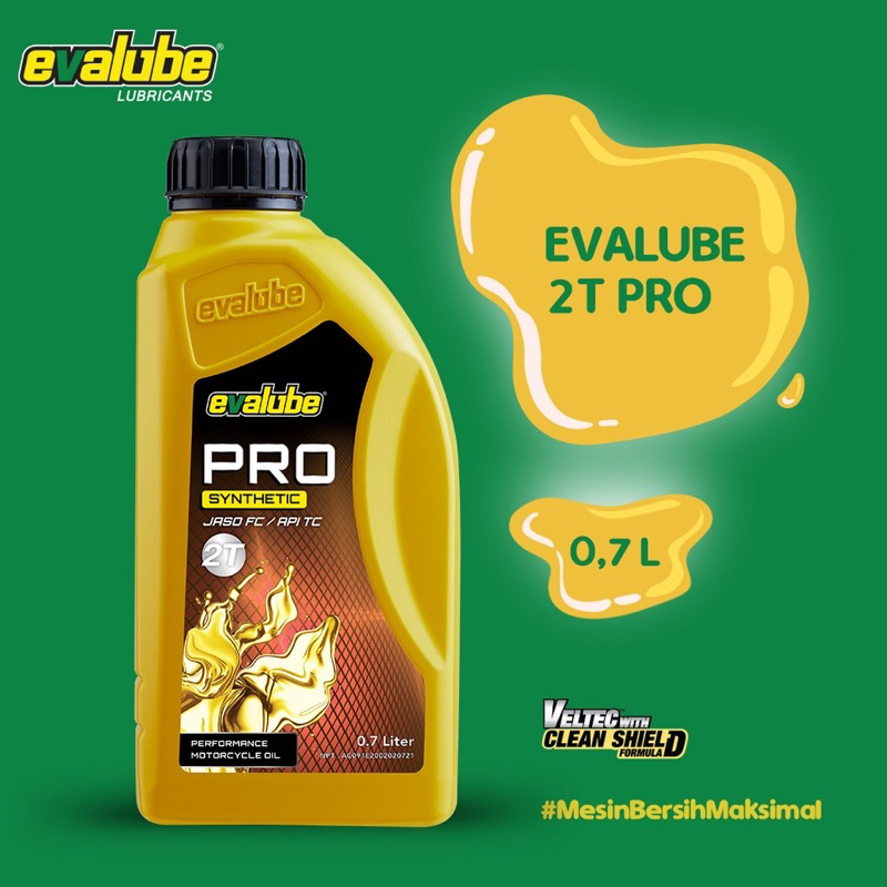 OLI EVALUBE PRO 2TAK 700 ML OLI SAMPING 2TAK ORIGINAL (KUNING)